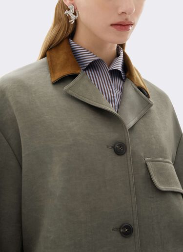 Ferrari Chaqueta de cady de viscosa con efecto lavado Olive green CWWJK0004WVI0005f
