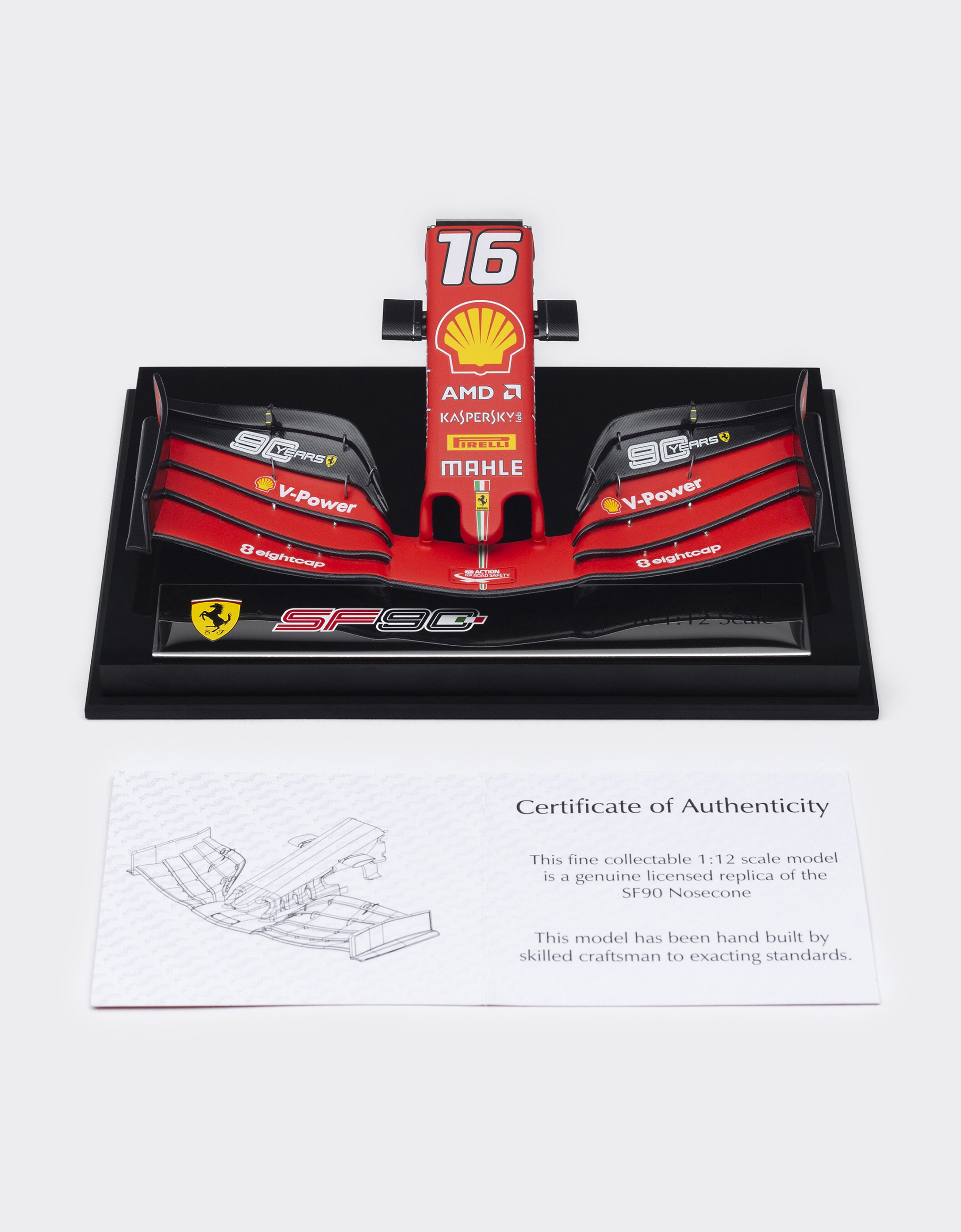 Ferrari Ferrari SF90 Leclerc nose model in 1:12 scale Red L7988f