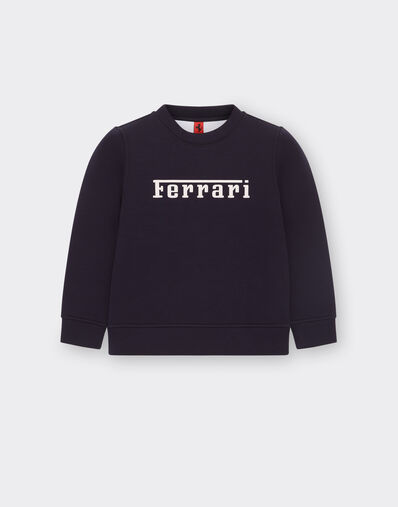 Ferrari 法拉利徽标 Scuba 潜水面料卫衣 海军蓝 22763fK