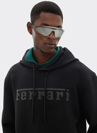 印有法拉利徽标的水蓝色运动衫 Ferrari 印有法拉利徽标的水蓝色运动衫 黑色 47819f