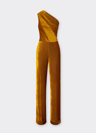 Shiny corduroy jumpsuit Ferrari Shiny corduroy jumpsuit Gold 22647f