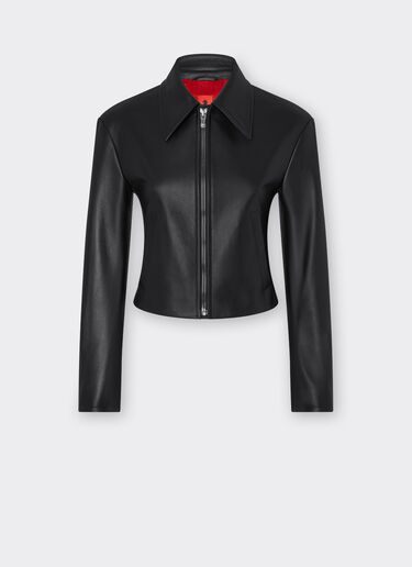 纳帕皮革机车夹克 Ferrari 纳帕皮革机车夹克 黑色 21644f