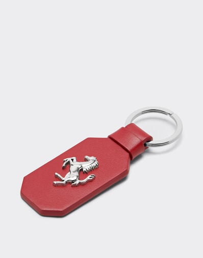 Ferrari 跃马标志皮革钥匙扣 Maison Red 50618f