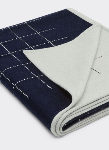 Two-tone wool blanket Ferrari Two-tone wool blanket Ultramarine 50367f