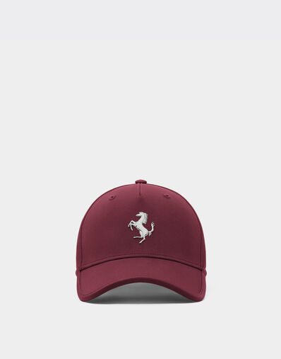 Ferrari Baseball cap with metal prancing horse Mahogany 20815f