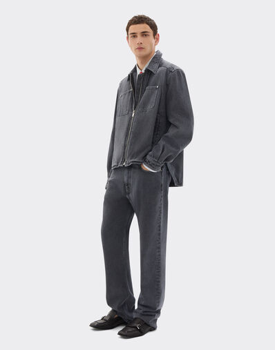 Ferrari Five-pocket pants in marbled denim Granite Gray 50875f