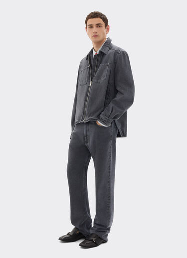 Ferrari Five-pocket pants in marbled denim Granite Gray 50875f