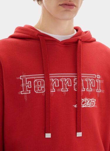 Sweat-shirt Ferrari en coton pour le GP de Monaco 2026 Ferrari Sweat-shirt Ferrari en coton pour le GP de Monaco 2026 Rosso Magma CJMSW0051JCO0057f