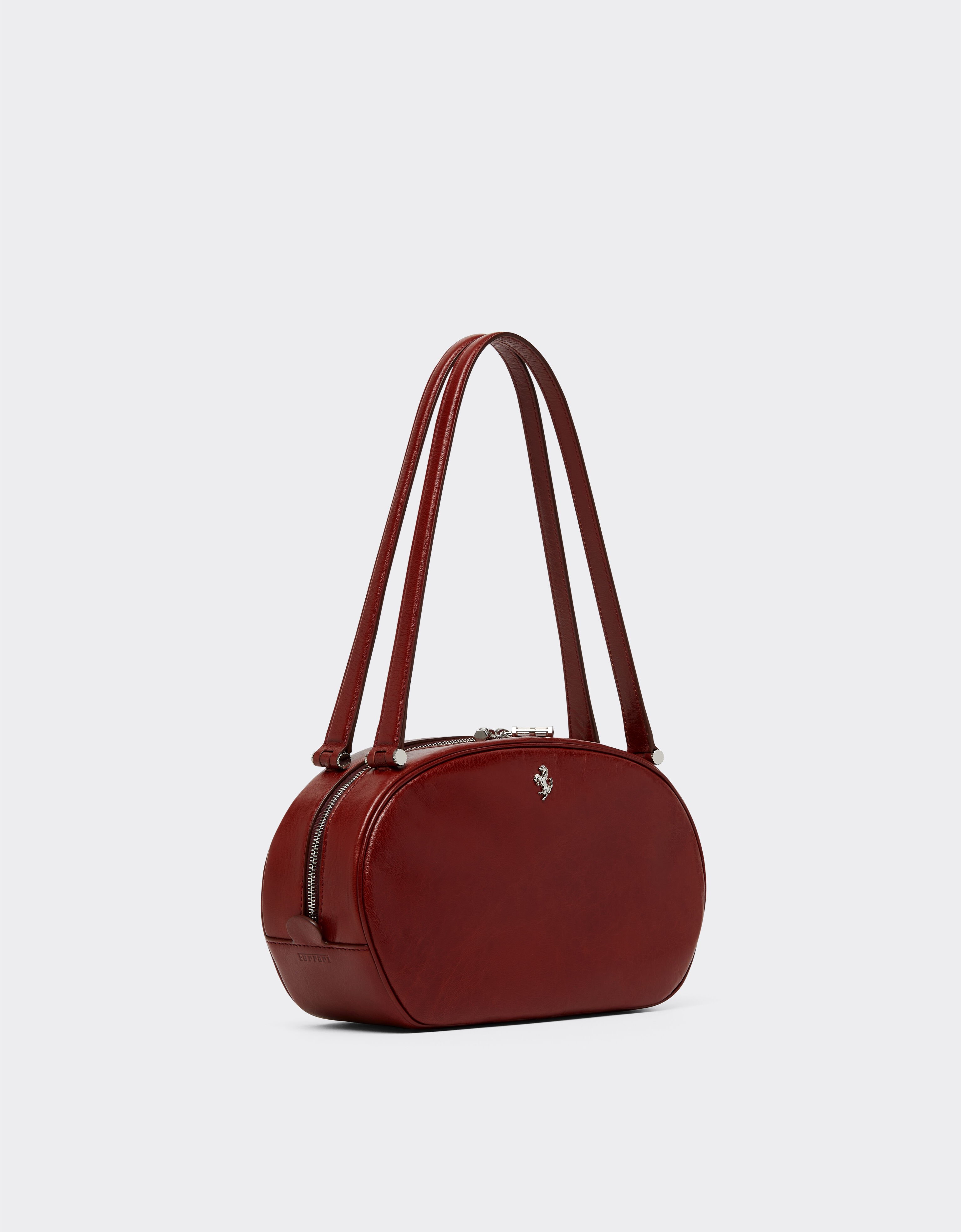 La Ferrari Dino Tote Soft 亮面皮革托特包 Ferrari La Ferrari Dino Tote Soft 亮面皮革托特包 Fired Brick 51325f