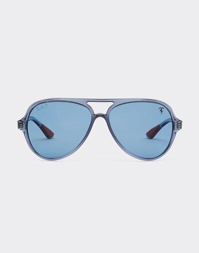 Ferrari 雷朋与法拉利车队联名款 - 2025年蒙扎大奖赛限量版太阳镜 Blu Scozia LA0CEf