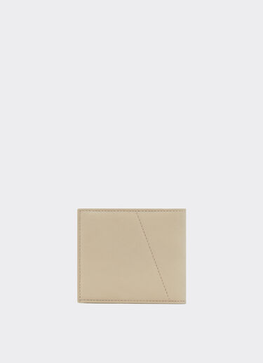 Ferrari Leather wallet with diagonal stitching Chalk 49227f