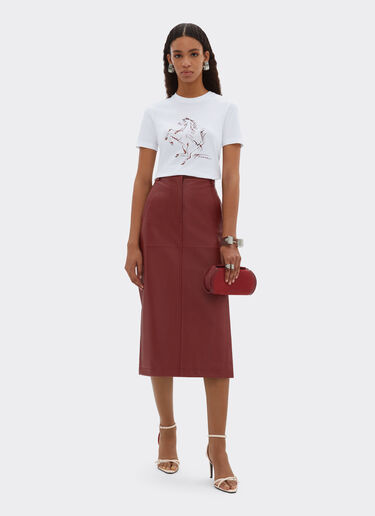 Ferrari 跃马印花棉质 T 恤 Optical White 51034f