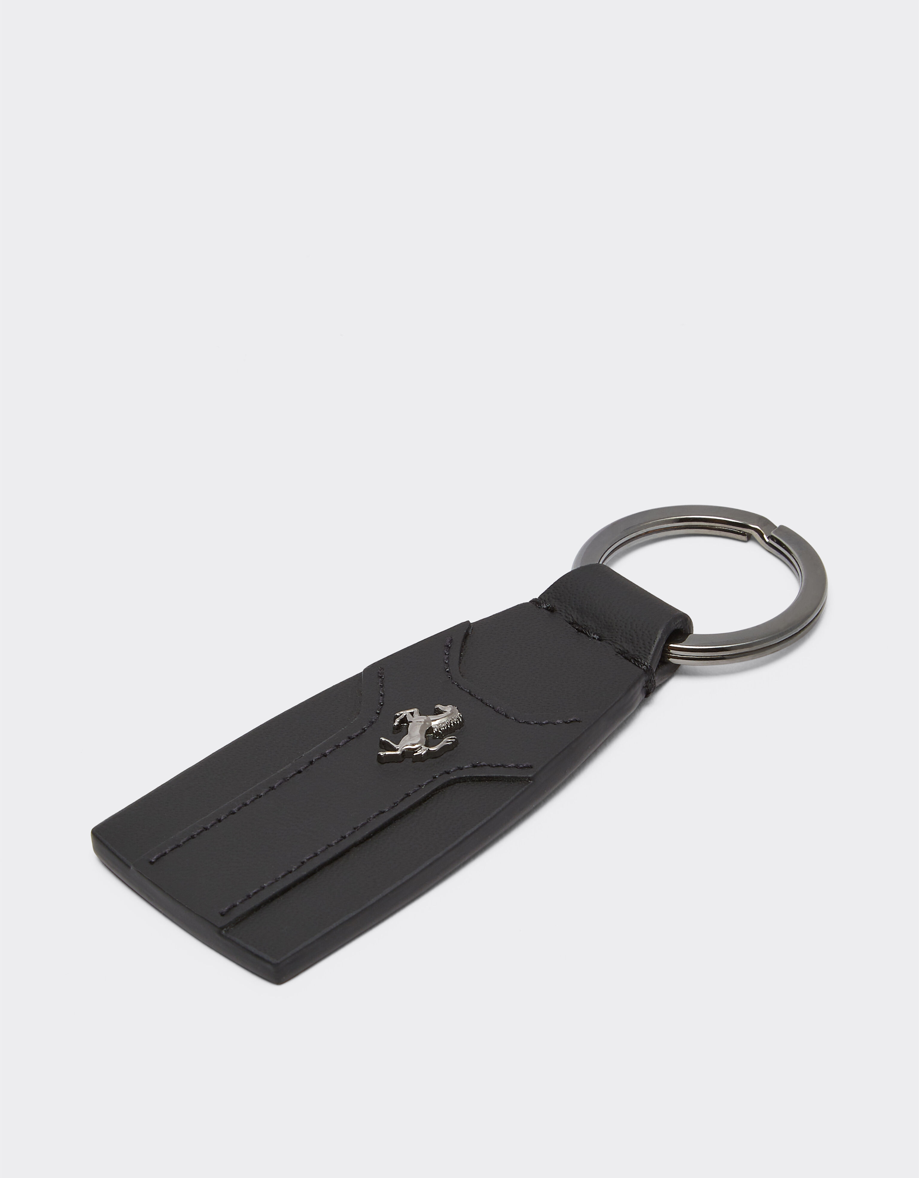 Ferrari Second Life Leather Keychain Black 21437f