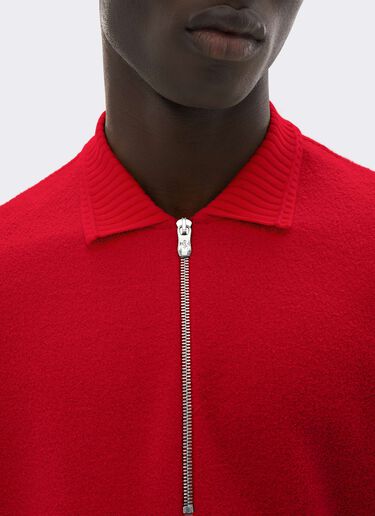 Polo en molleton bouclé Ferrari Polo en molleton bouclé Rosso Magma CJMPO0015JCO0054f