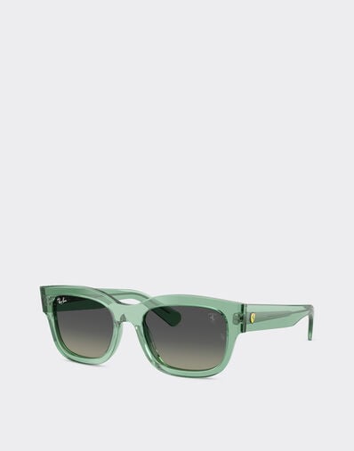 Ferrari Ray-Ban for Scuderia Ferrari RB2228M 透明绿色醋酸纤维眼镜，搭配灰色渐变镜片 Verde Albero LA0JIf