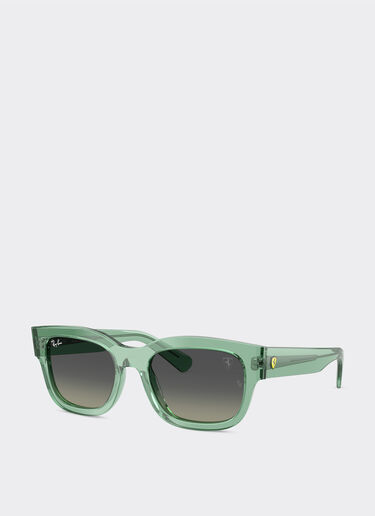 Ferrari Ray-Ban for Scuderia Ferrari RB2228M 透明绿色醋酸纤维眼镜，搭配灰色渐变镜片 Verde Albero LA0JIf