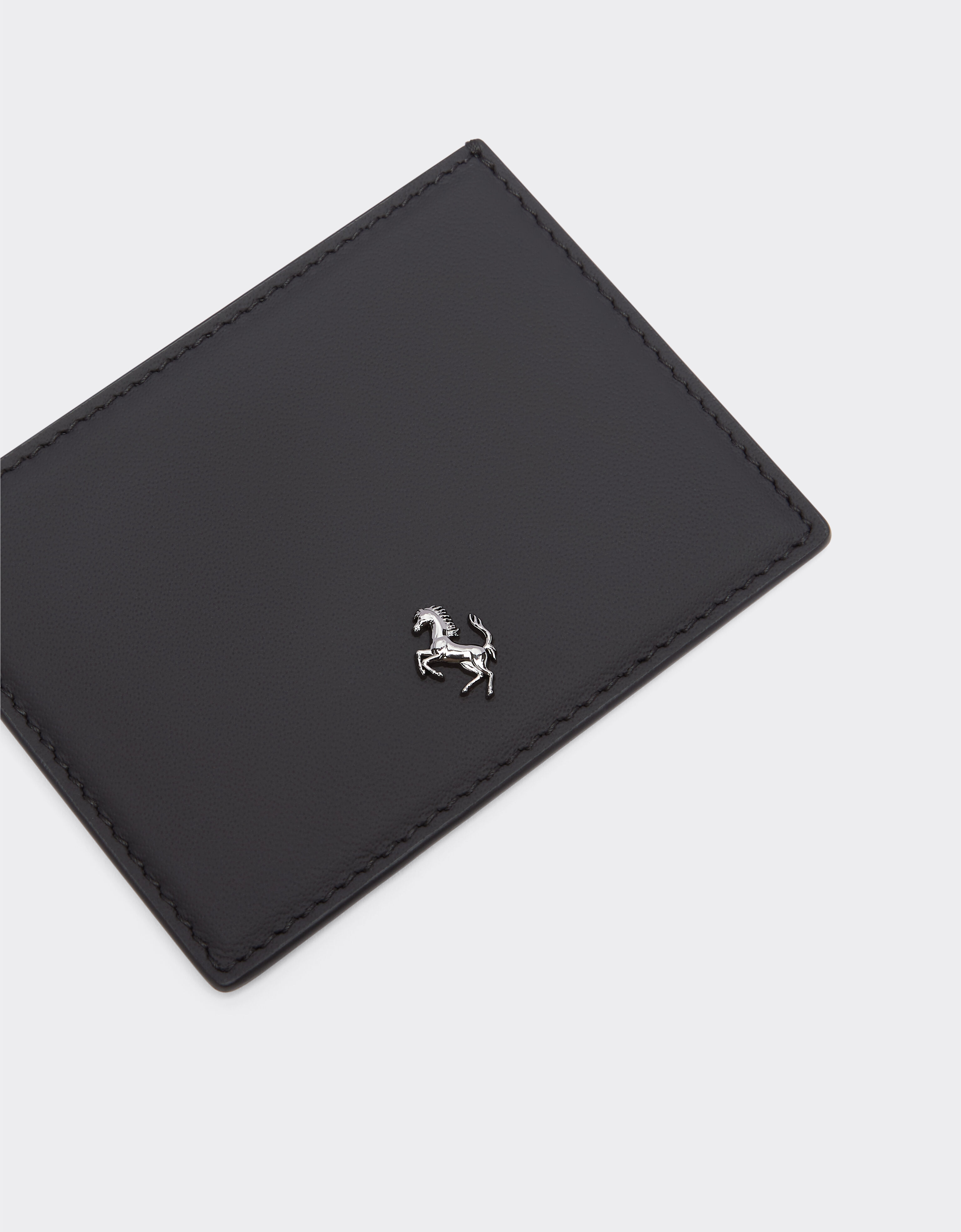 Ferrari Second Life Leather Card Holder Black 21435f