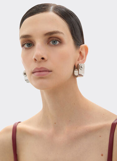 Ferrari 抛光镀铬耳环 Polished Chrome 50178f