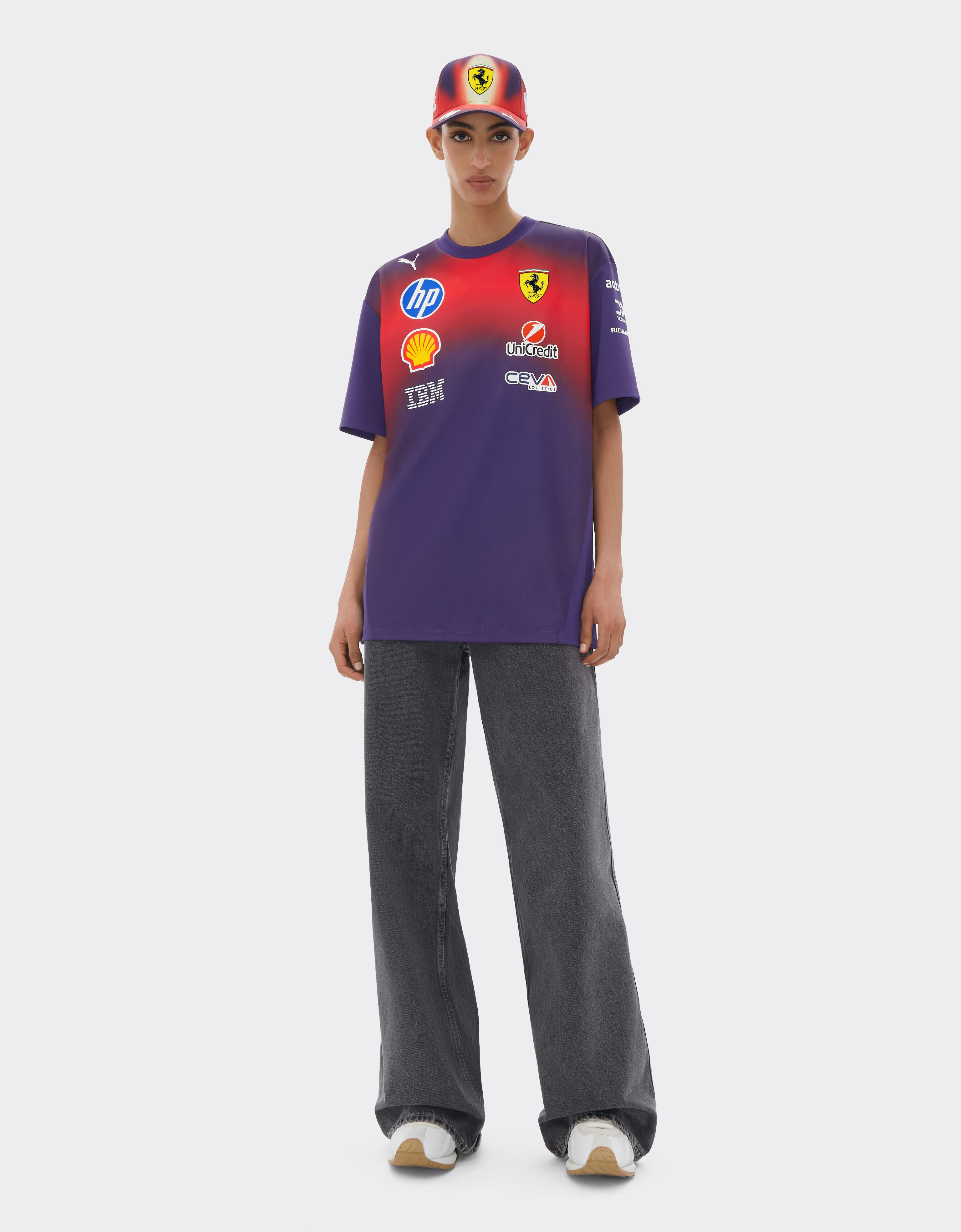 Puma Replica T-shirt for Scuderia Ferrari HP China 2026 Ferrari Puma Replica T-shirt for Scuderia Ferrari HP China 2026 Viola LA0GQf