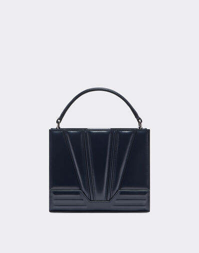 Ferrari Ferrari GT micro tote bag in brushed leather Dark Brown 21463f