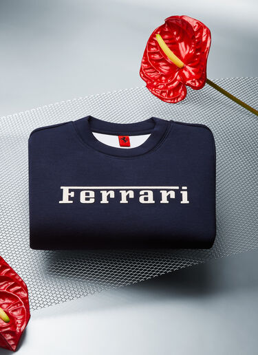 法拉利徽标 Scuba 潜水面料卫衣 Ferrari 法拉利徽标 Scuba 潜水面料卫衣 海军蓝 20518f