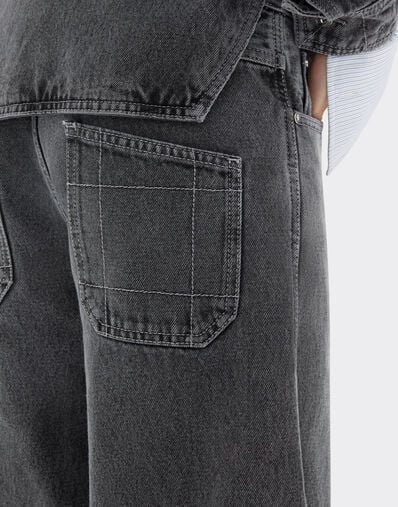 Ferrari Dark marbled denim trousers Granite Gray 49946f