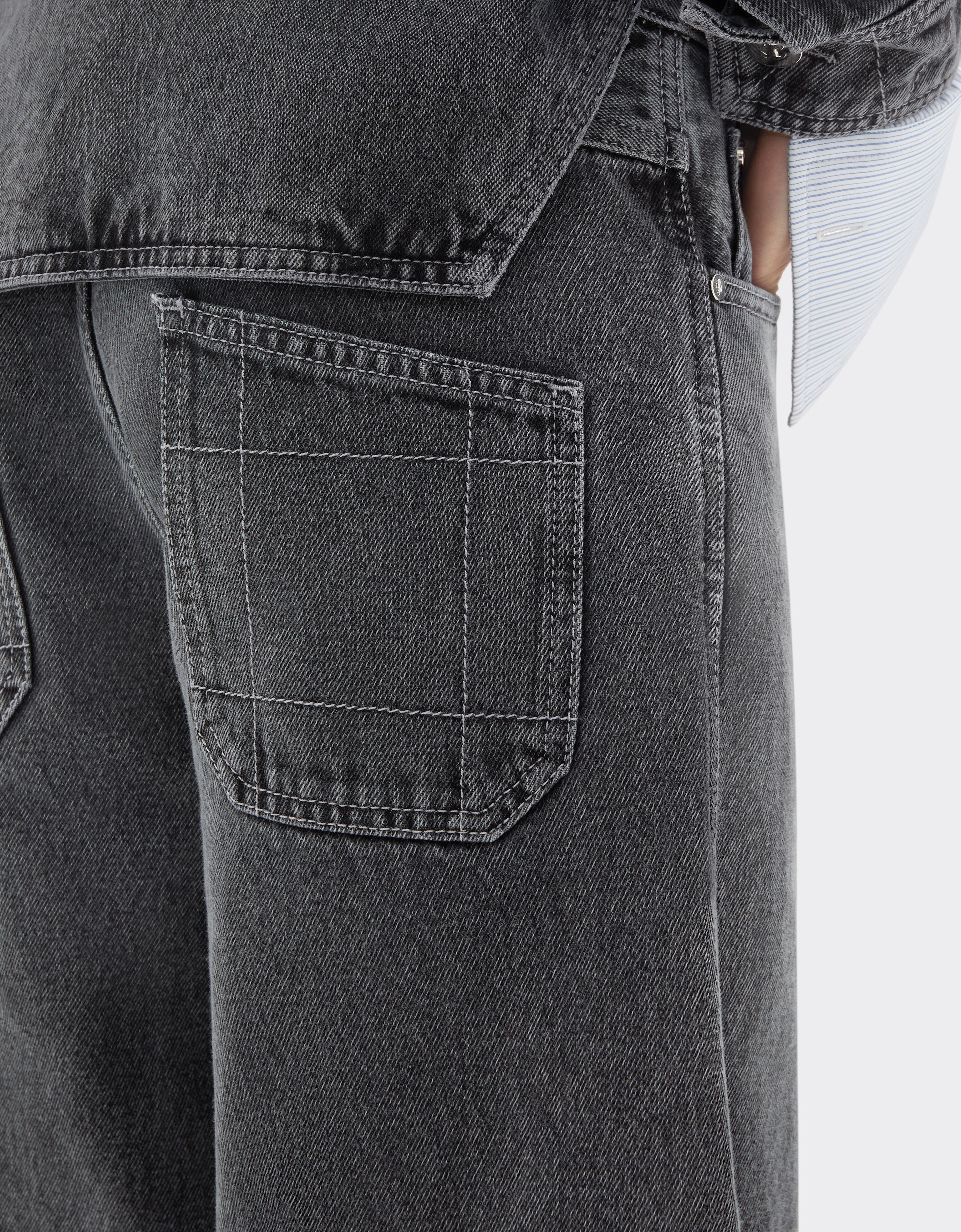 Dark marbled denim trousers Ferrari Dark marbled denim trousers Granite Gray 49946f