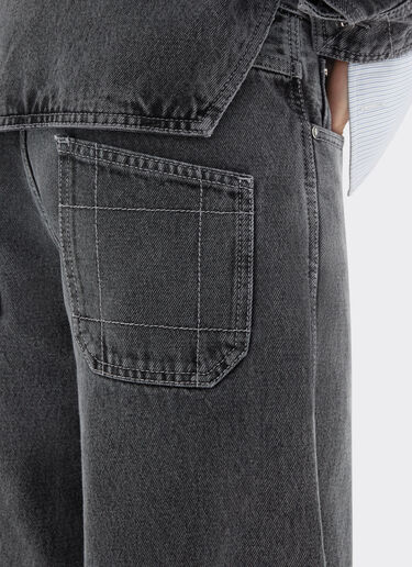 Dark marbled denim trousers Ferrari Dark marbled denim trousers Granite Gray 49946f