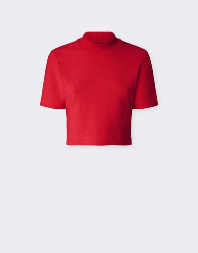 Ferrari Top de felpa bouclé Rosso Magma CJWTH0020JCO0054f