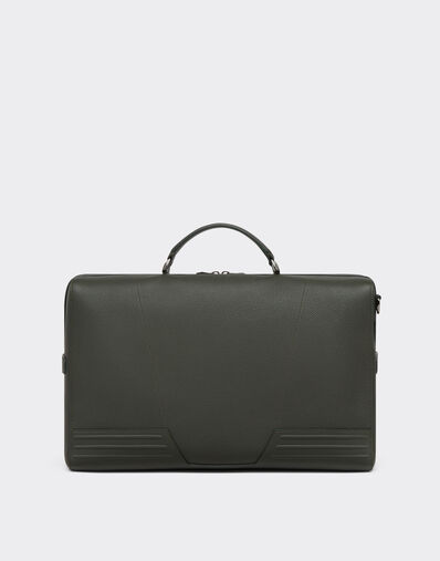 Ferrari Grained leather duffle bag Navy 22075f