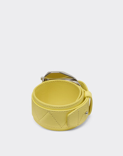 Ferrari Leather bracelet with buckle Iris Yellow 50002f