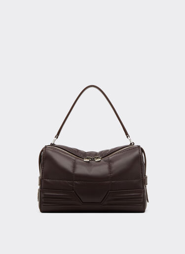 Ferrari 法拉利 GT Soft 绗缝皮革肩背包 Espresso 49770f