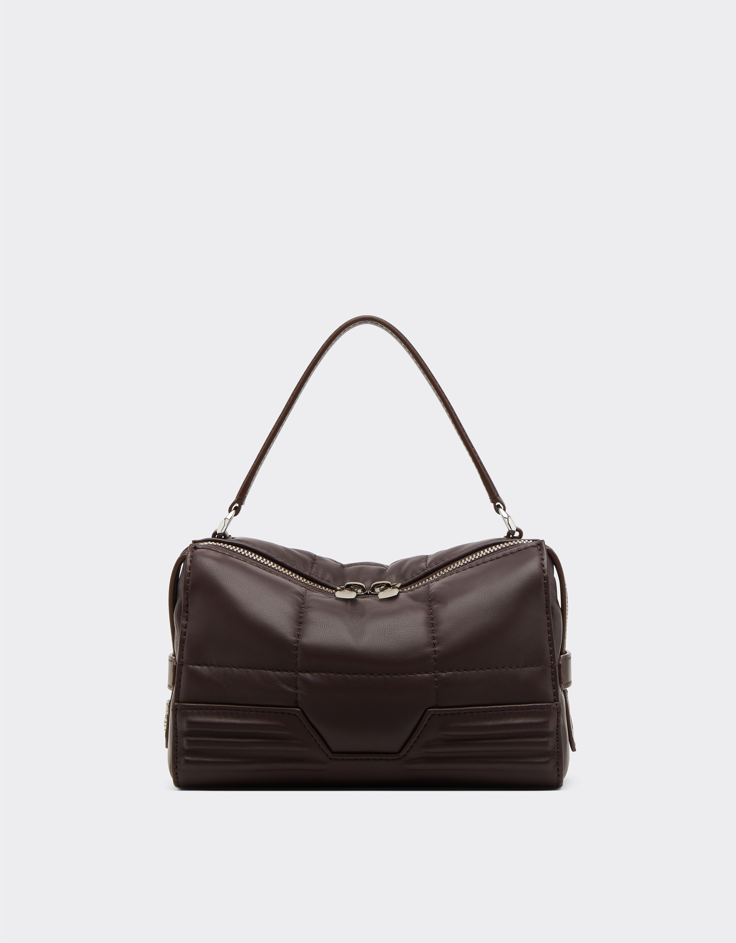 Ferrari 法拉利 GT Soft 绗缝皮革肩背包 Espresso 49770f