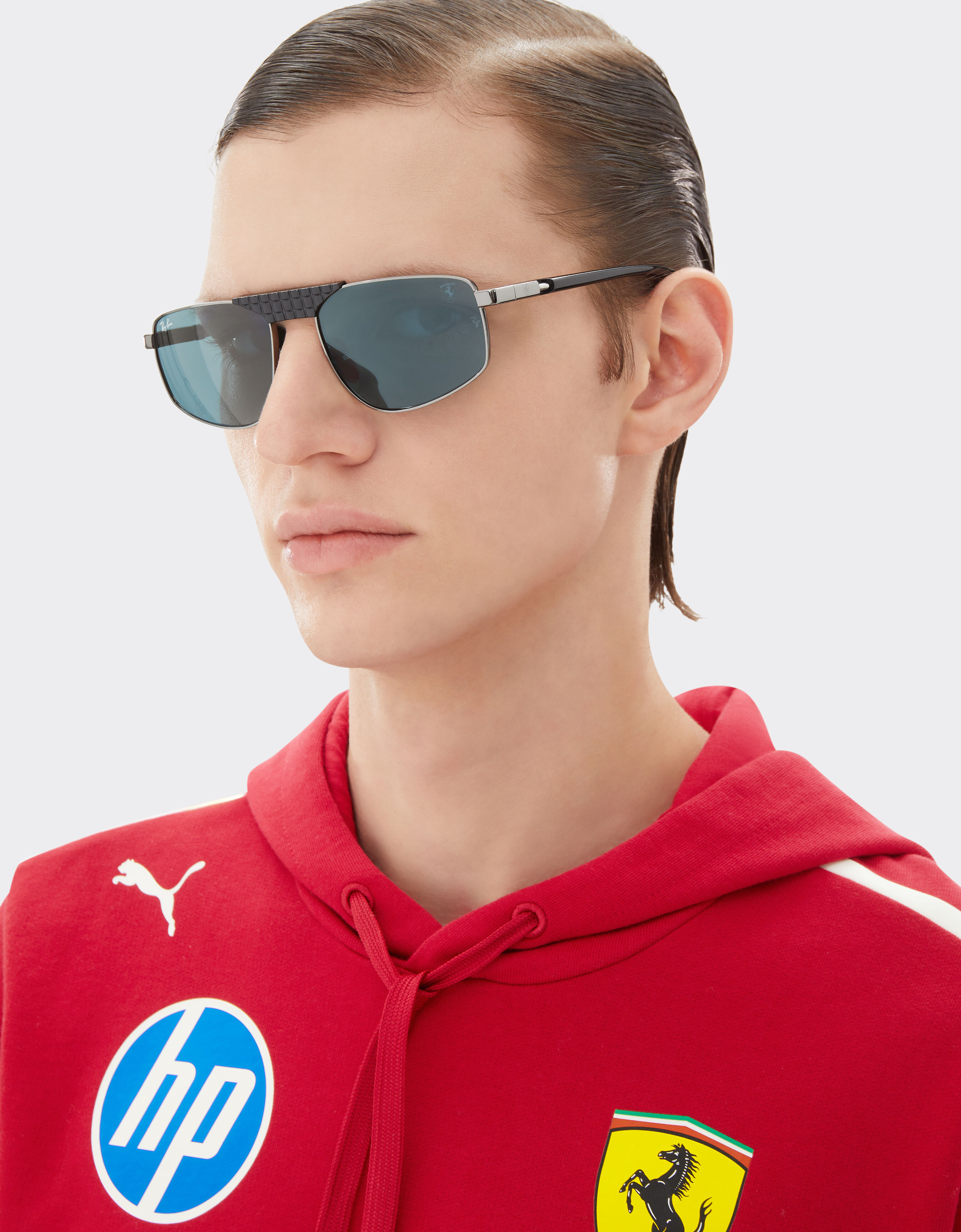 雷朋与法拉利车队合作款 RB3776M 蓝色镜片枪灰色金属太阳镜 Ferrari 雷朋与法拉利车队合作款 RB3776M 蓝色镜片枪灰色金属太阳镜 枪灰色 LA0EGf