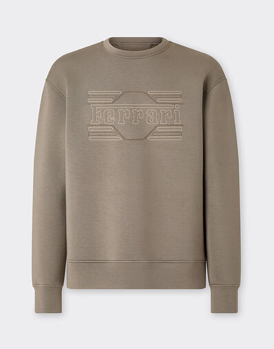 Ferrari 法拉利刺绣 Scuba 潜水面料卫衣 Clay 51164f