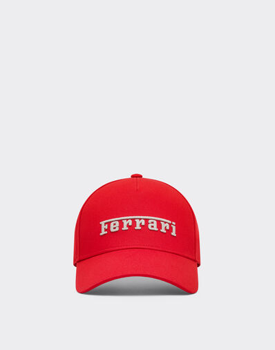 Ferrari Baseball cap with embroidered Ferrari logo Racing red 22825f