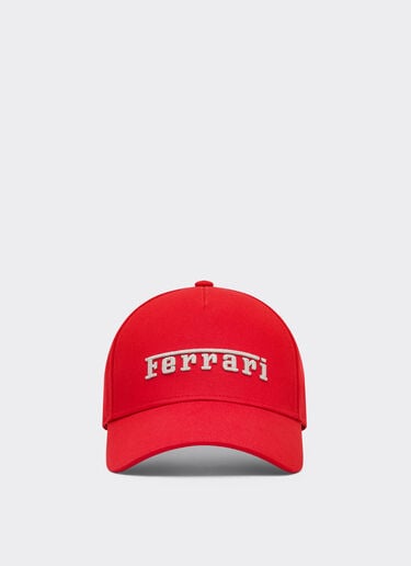 Ferrari Baseball cap with embroidered Ferrari logo Racing red 22825f