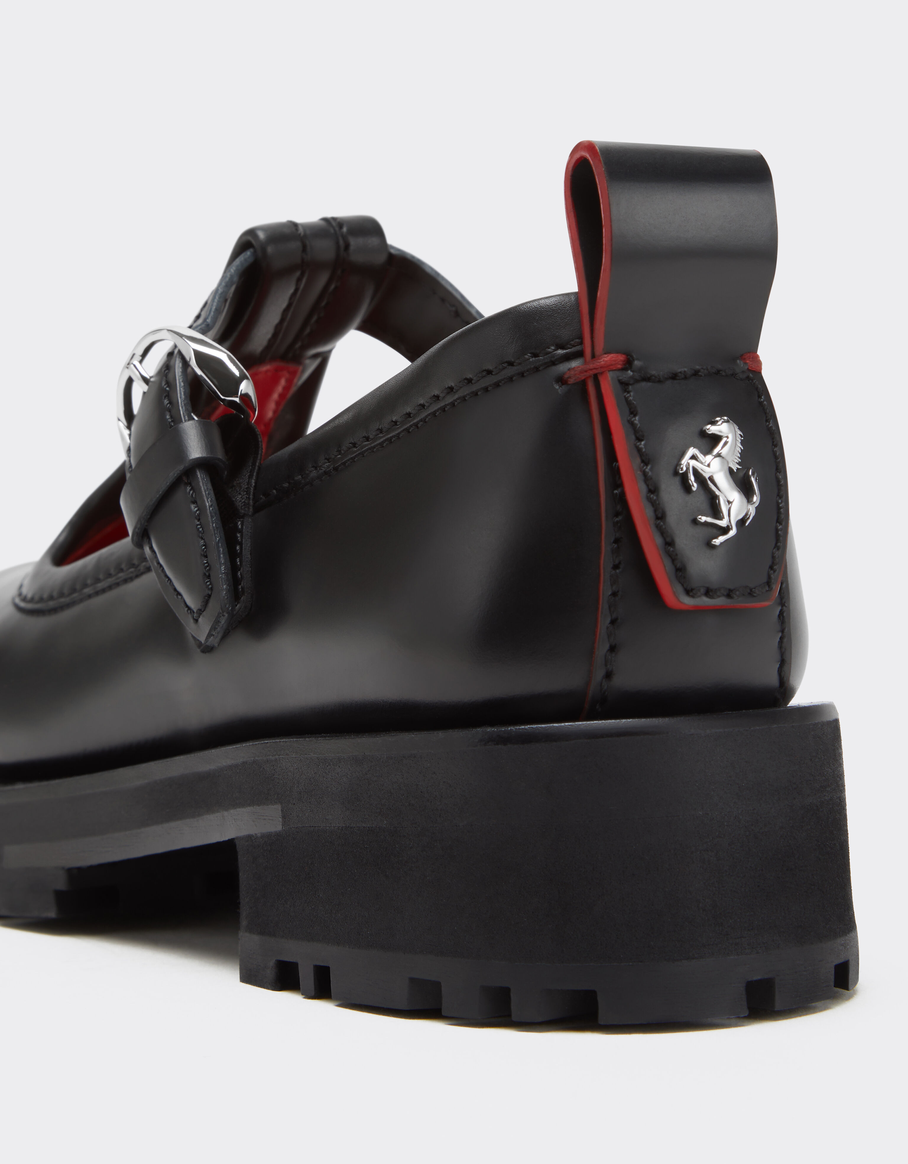 Ferrari Leather Mary Jane's Black 22742f