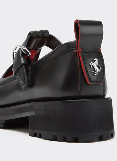 Leather Mary Jane's Ferrari Leather Mary Jane's Black 22742f