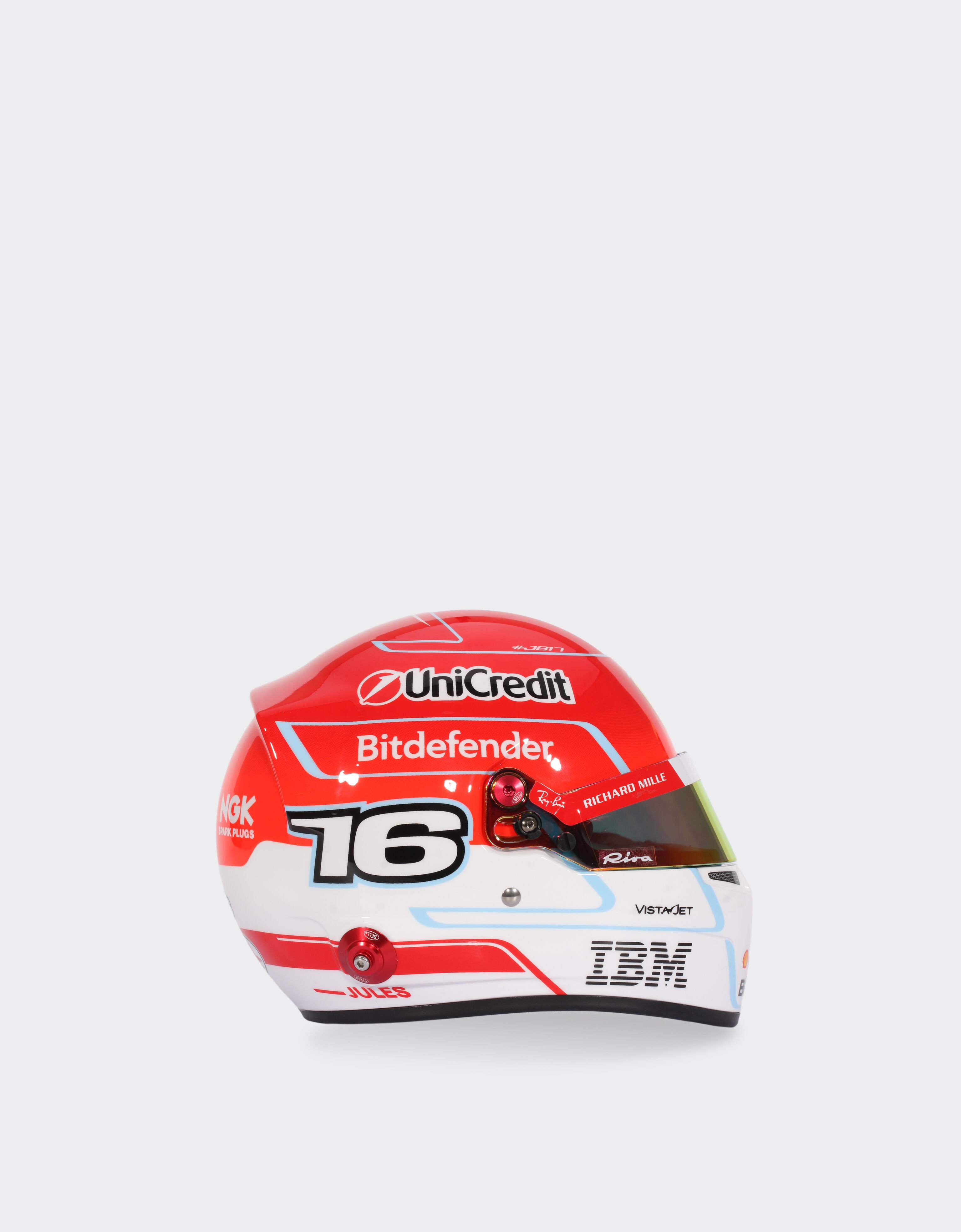 Ferrari Mini Leclerc Replica 2026 helmet in 1:2 scale Multicolore LA0IGf