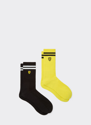  Terry cloth sock set with Ferrari Scudetto Nero SANSO0003JCO0026f