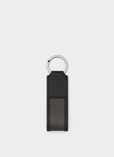 Ferrari Keyring with carbon fibre and Prancing Horse Black 47143f