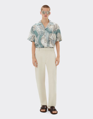 Ferrari Chinos in recycled cotton-blend twill Light Denim 22190f