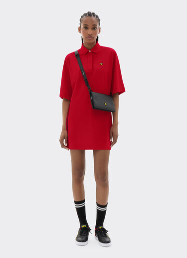  Technical piqué polo mini dress Rosso SJWDR0023JCO0023f
