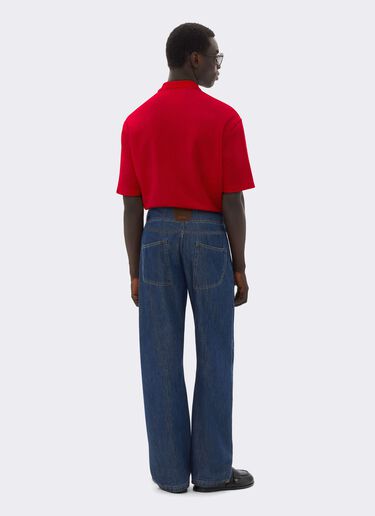Polo en molleton bouclé Ferrari Polo en molleton bouclé Rosso Magma CJMPO0015JCO0054f