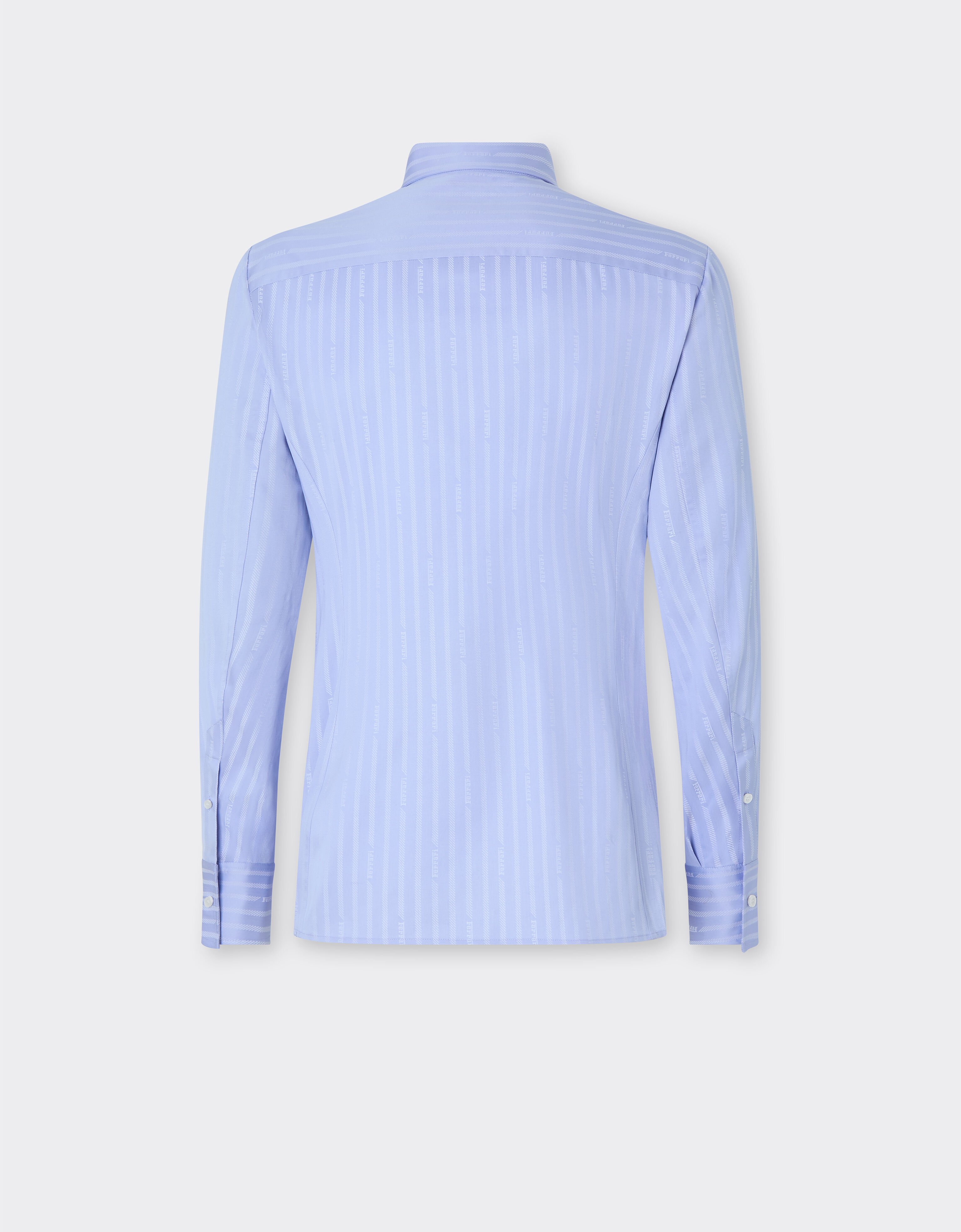 法拉利 Monogram 图案棉质衬衫 Ferrari 法拉利 Monogram 图案棉质衬衫 Oxford Blue 50810f