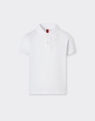 Ferrari 法拉利徽标有机棉 Polo 衫 光学白 22760fK