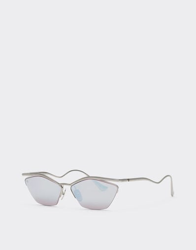 Ferrari Ferrari sunglasses in silver-coloredtitanium with dark purple mirrored lenses Silver LA0KUf