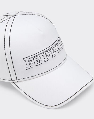 Ferrari Baseball cap with Ferrari logo Optical White 49116f