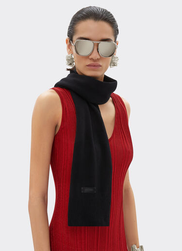 Ferrari 羊毛和羊绒围巾 黑色 21732f